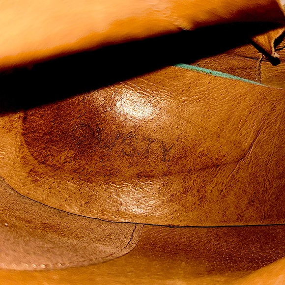 Anthropologie Howsty Marci Fringe ankle boots sz 40 brown tan/suede tassel - Picture 10 of 10